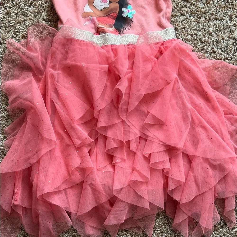 Disney’s Moana Pink Toddler Girl Tutu Dress - Picture 6 of 7